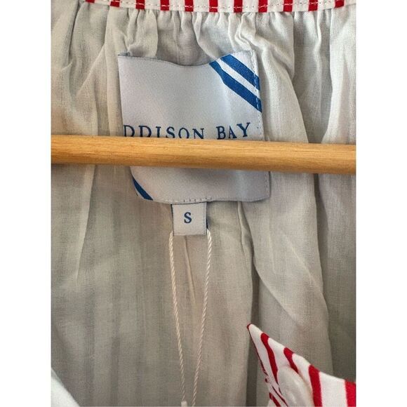 NWT Addison Bay Cabana Dress In Navy, White & Red Stripe Size Small $188 MSRP - Picture 8 of 13